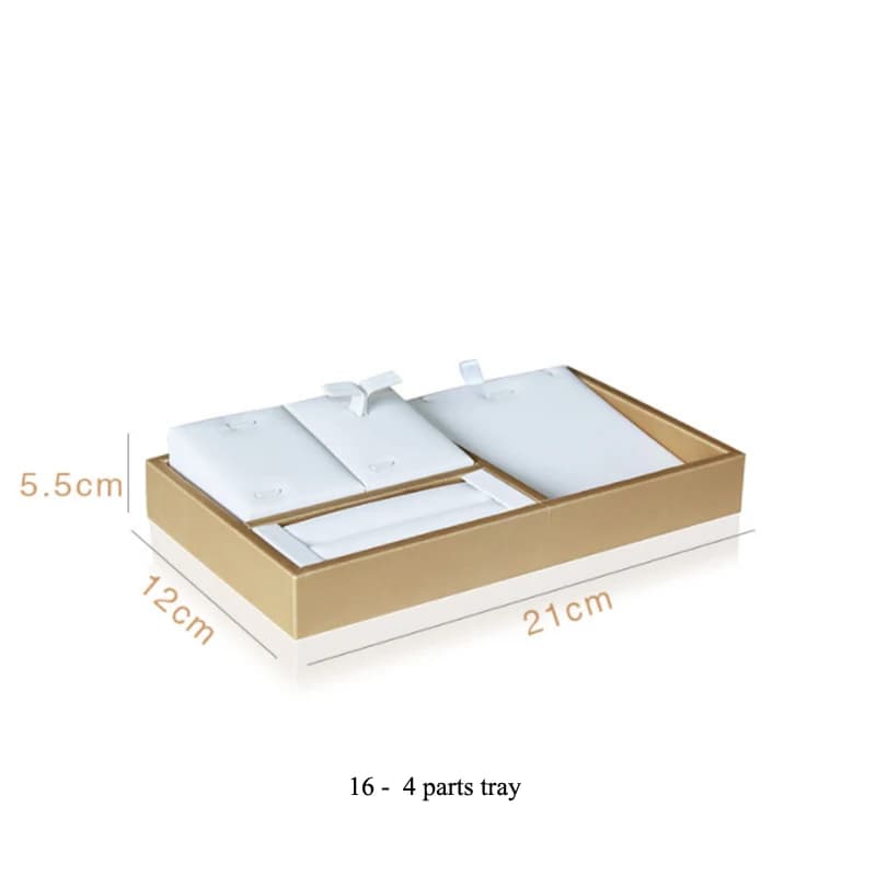 Étui de rangement pour bijoux, présentoir, plateau pour bagues, boucles d'oreilles, différents modèl