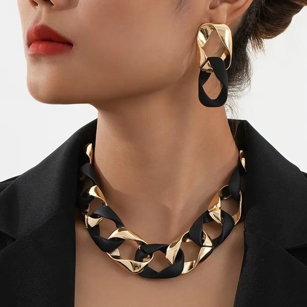 Ensemble de bijoux tendance aux couleurs fluorescentes, en résine acrylique, avec boucles d'oreilles