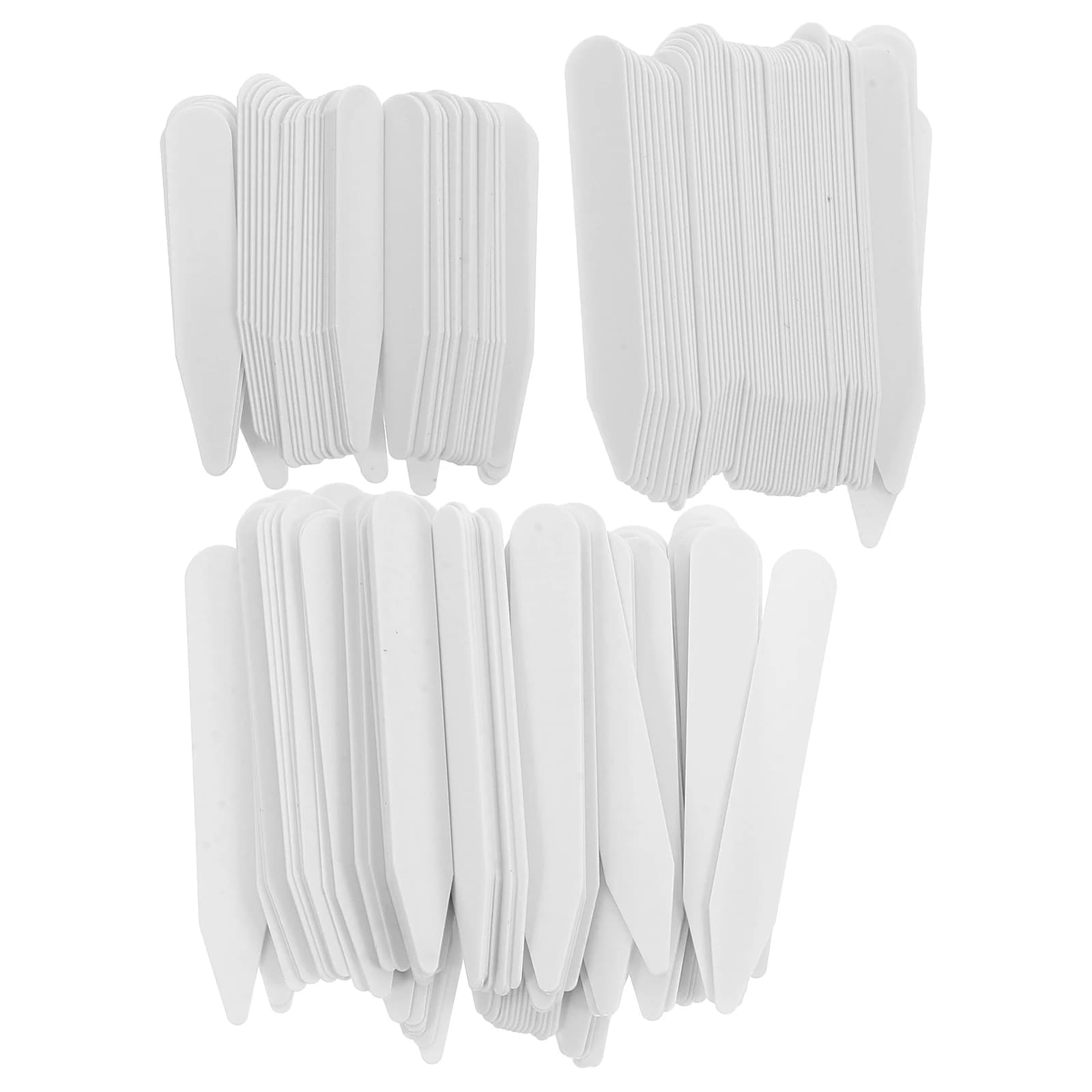 200 pièces raidisseurs de col en plastique reste Inserts blancs col reste chemises col oxygène en 3 