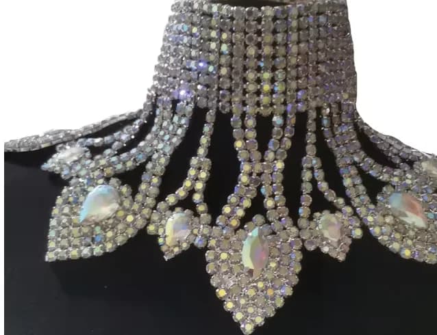 Collier de Luxe Toxique Super Brcorporelle Instadrag Dragshow, Bijoux de Spectacle de miles, Énorme,