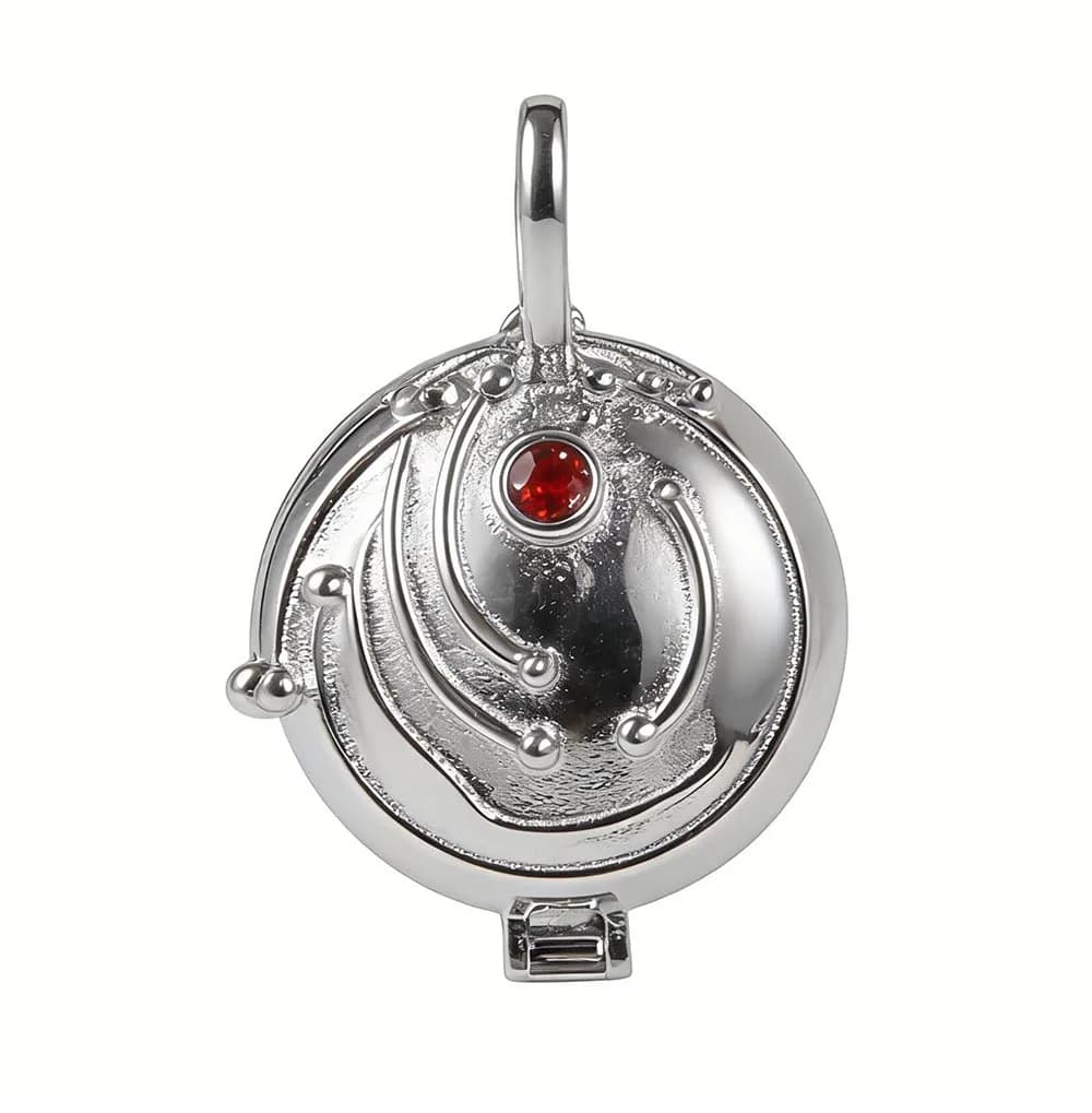 Collier pendentif Verbena Elena en argent regardé 925 véritable, pierres précieuses, bijoux de régla