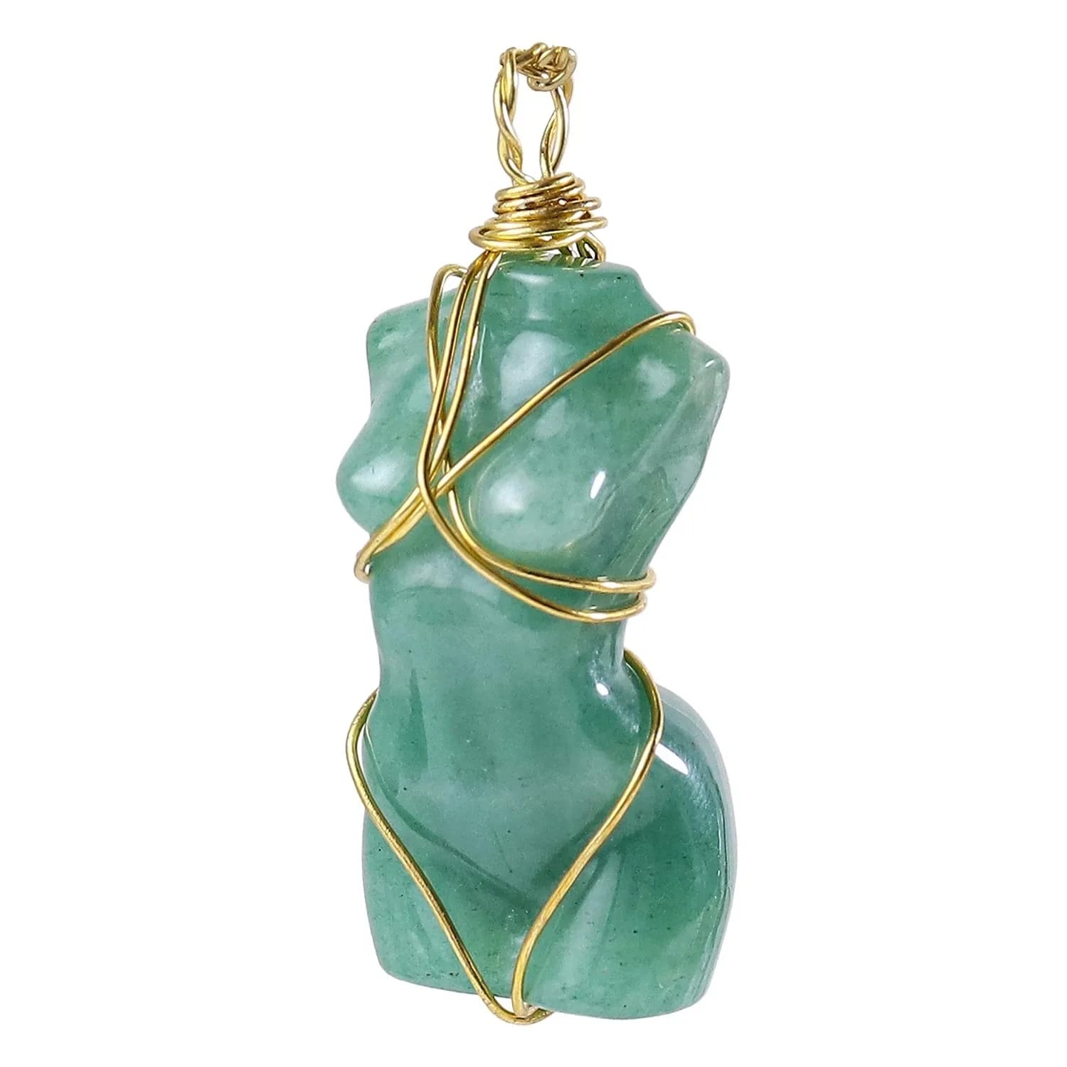 Décoration de modèle en cristal naturel fabriqué à la main, pendentif en roche sculptée, collier, bi