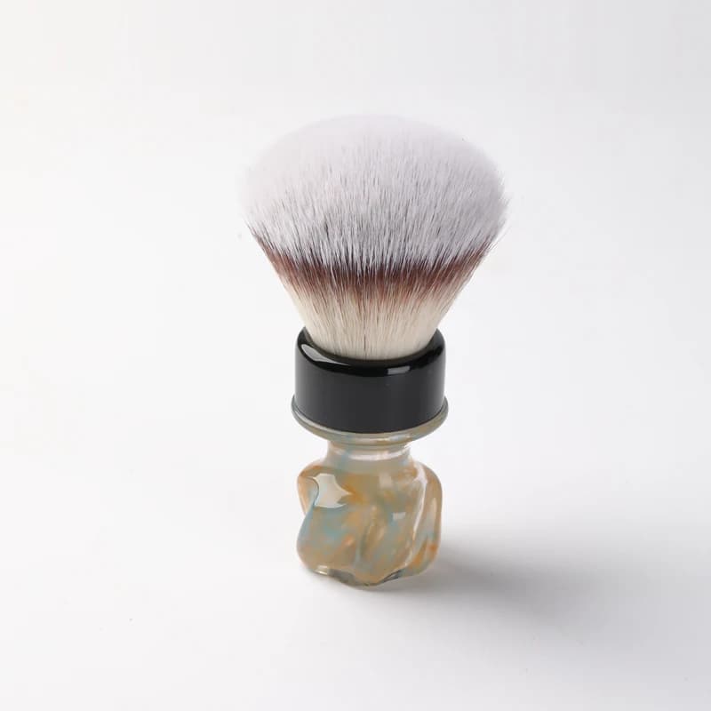 Pinceau à raser synthétique YAQI Nebula 28MM, pinceau à raser humide, objet de collection, cadeau po