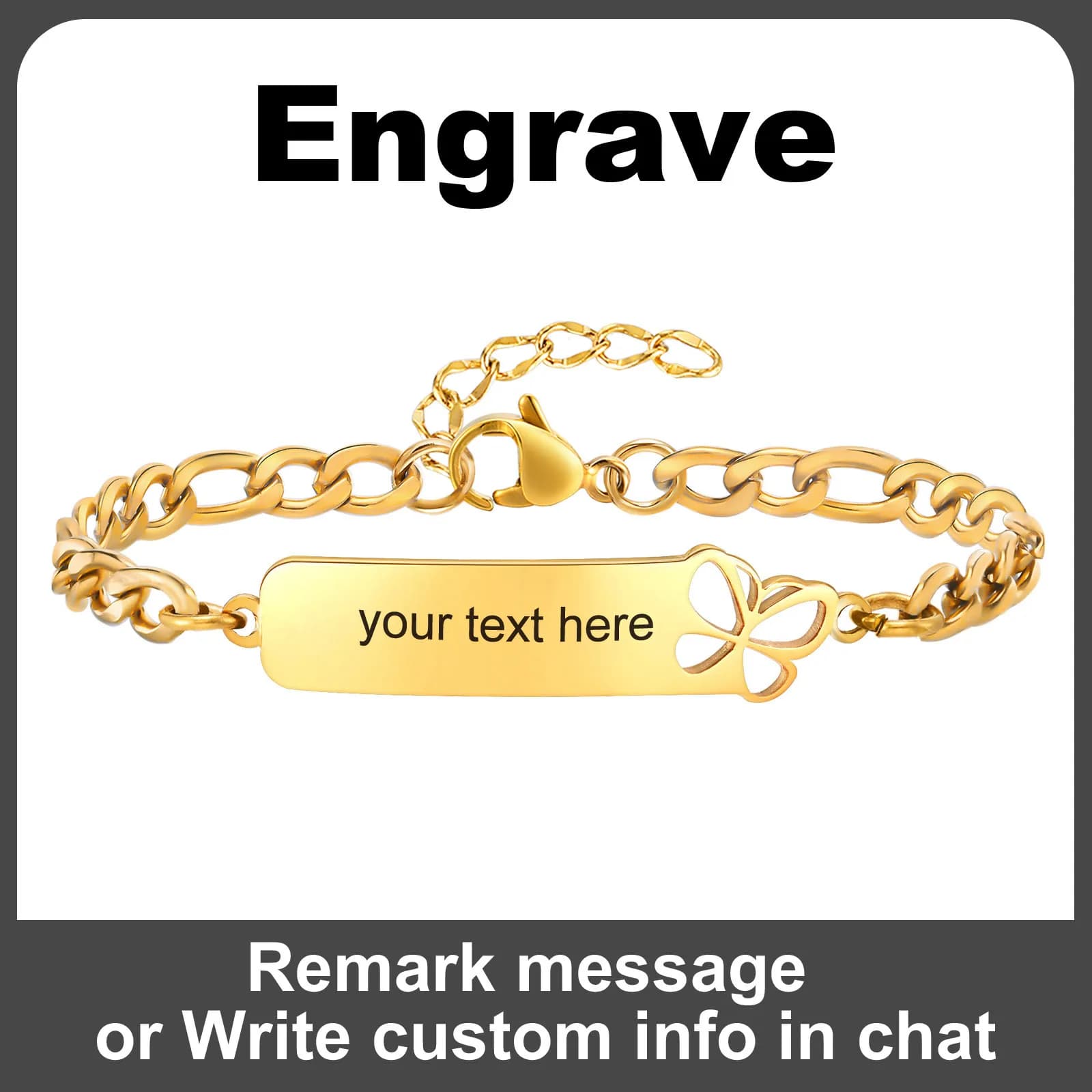 Bracelet de pierre de naissance personnalisé pour femme, gravé, citation inspirante, nom, barre d'id
