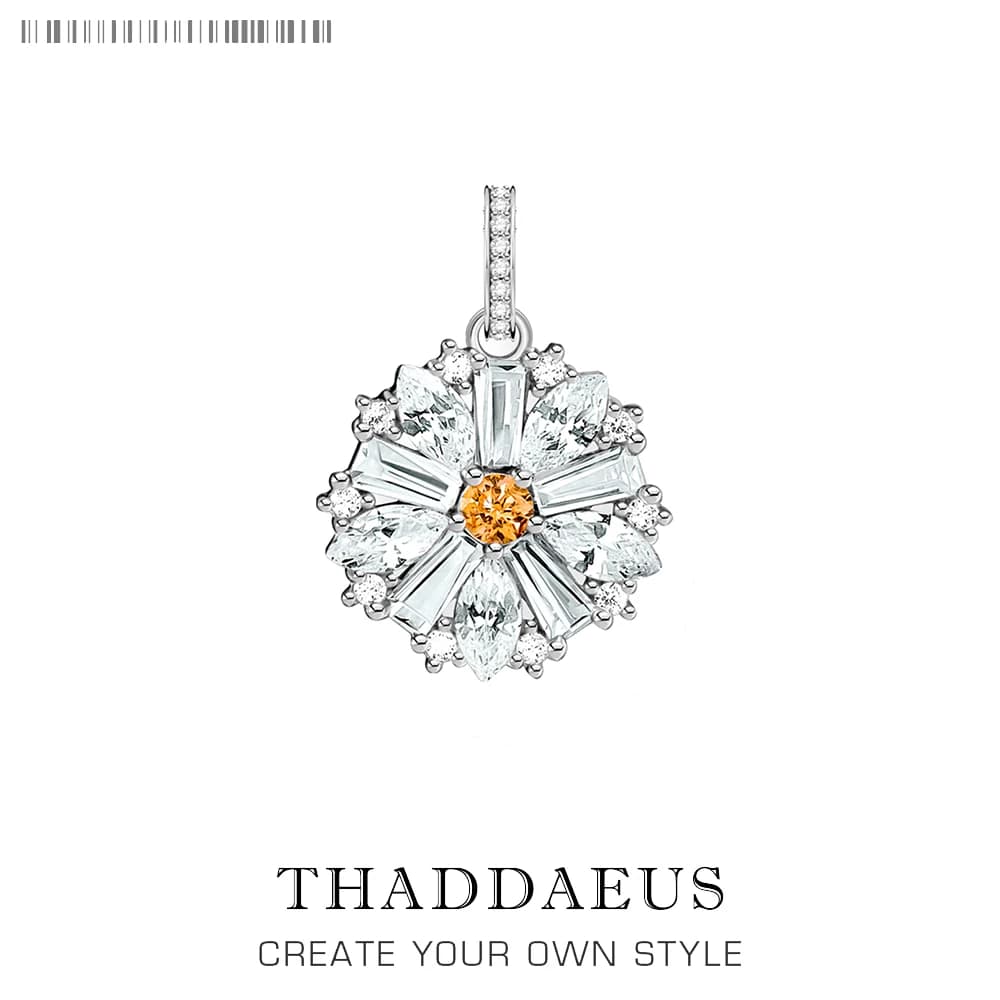 Pendentif fleur colorée, bijoux romantiques fins, flambant neuf, cadeau pour femme, Europe