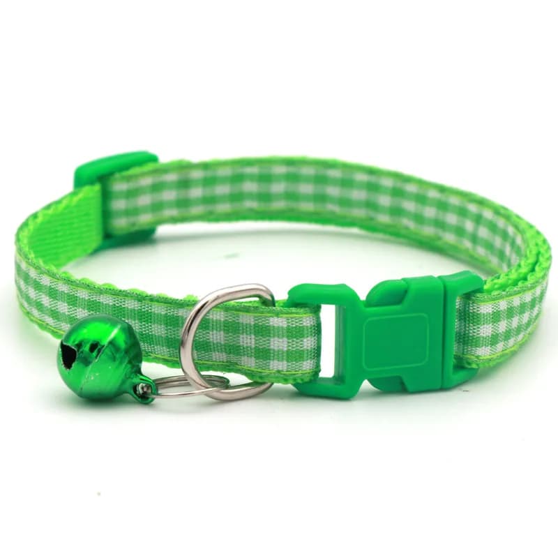 Collier réglable à pointe ondulée pour chien, chaton, chat, avec cloche, colliers à boucle en Polyes