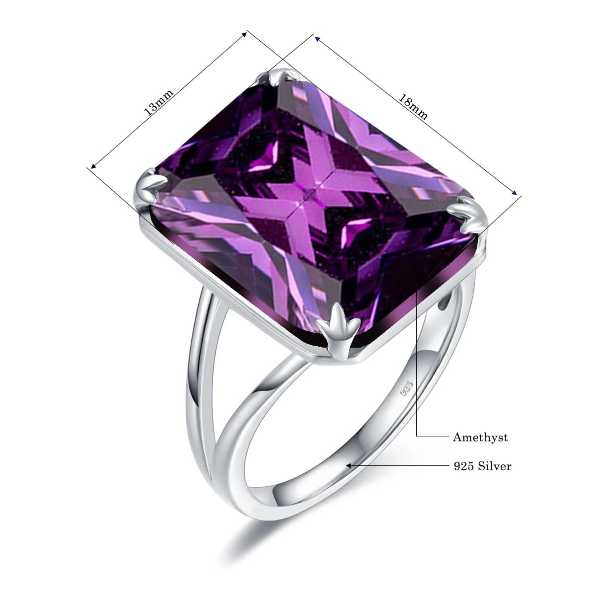Bague en argent Sterling 925 véritable pour femmes, aigue-marine, plaqué or blanc, cadeau de Banquet
