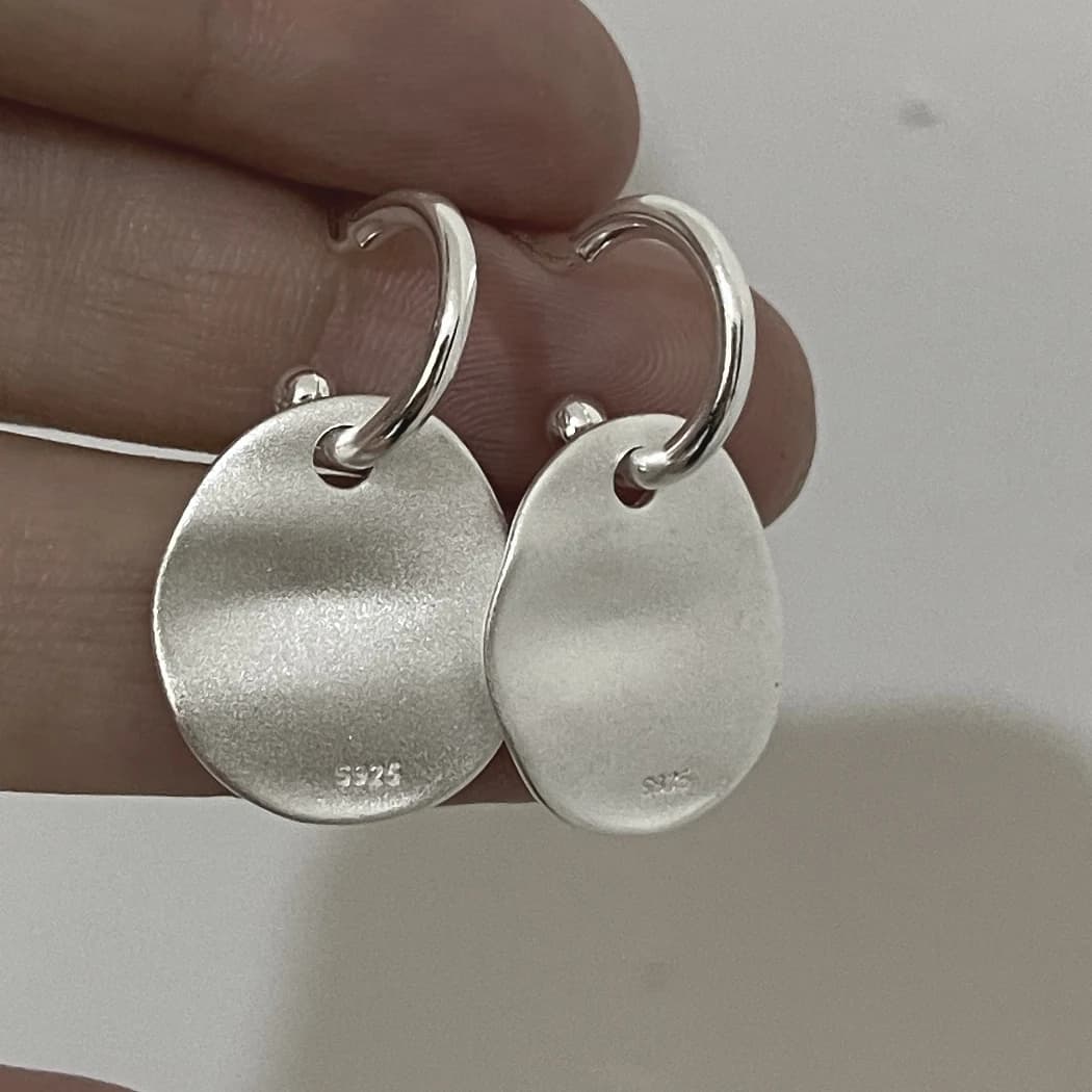 BF CLUB – boucles d'oreilles en argent Sterling 925 pour femmes, bijoux tendance, cercle Simple, pré