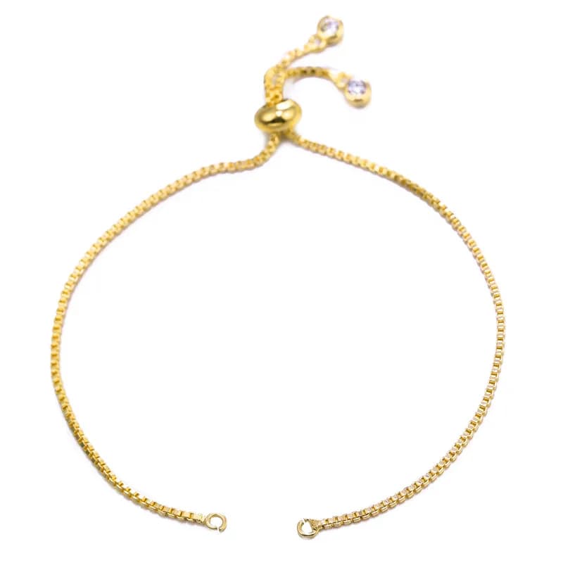 Juya bricolage arc-en-ciel zircone plaqué or 18K créatif luxe breloques connecteur accessoires pour 