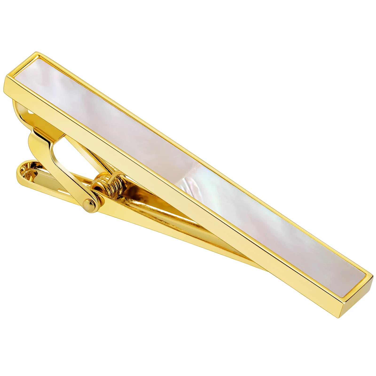 Épingle à cravate en nacre pour hommes, pinces aught, accessoires de mariage, faveurs, 2 po