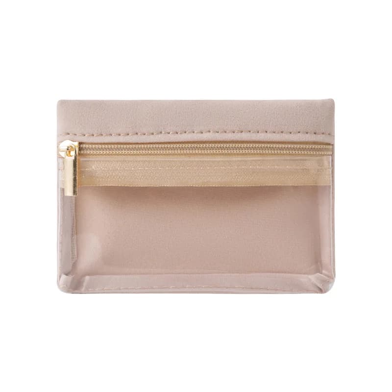 Sac de rangement portable pour bijoux, boucles d'oreilles, collier, fermeture éclair en velours, pou