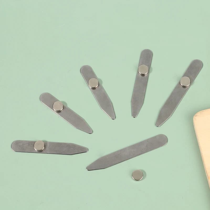 3 tailles de supports de col en acier inoxydable pour chemises d'hommes, inserts rigides pour la fix