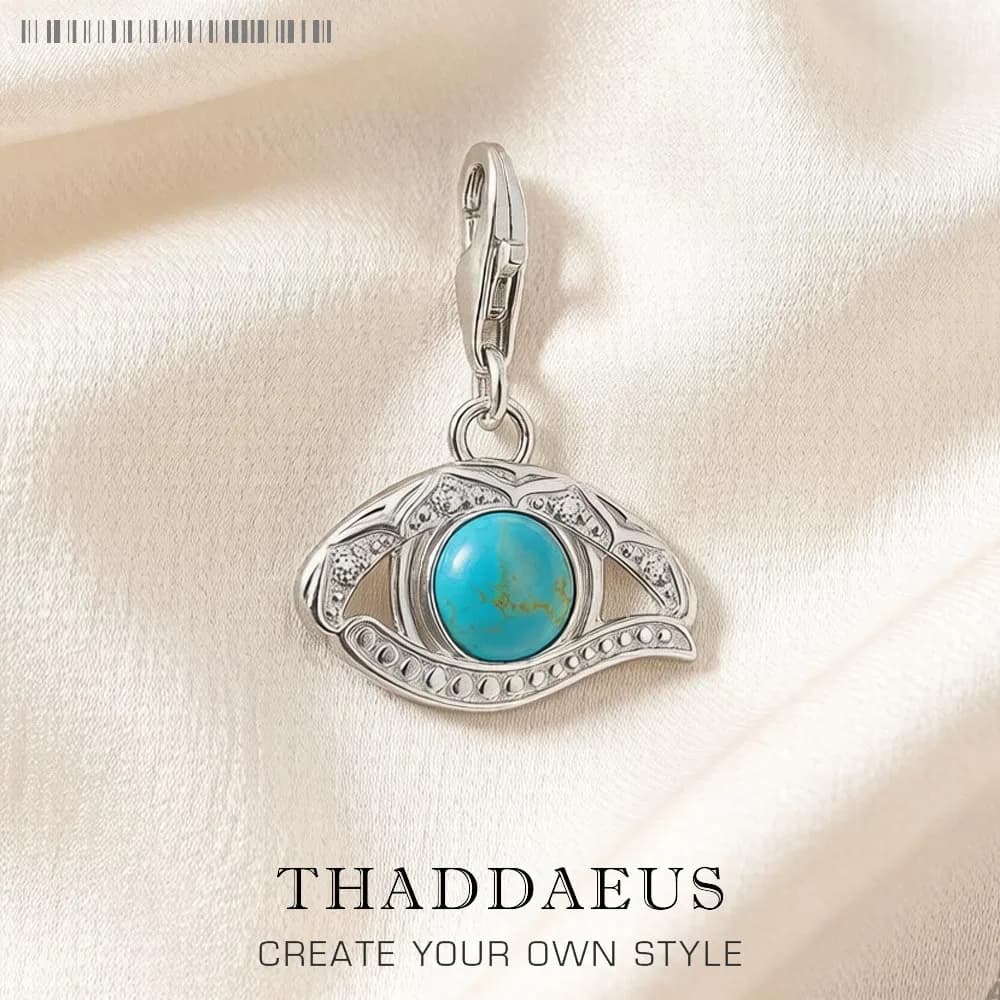 Bijoux en argent regardé 925 pour hommes et femmes, breloque Horus Eyes, amulette vintage, convient 