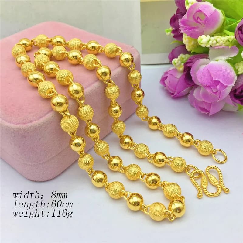 Collier en or 18 carats plaqué argent 925, pour hommes et femmes, adapté aux mariages, aux engagemen