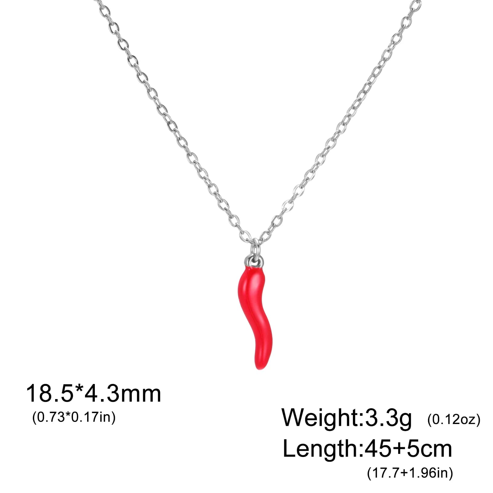 Sipuris italien Cornicello corne Chili pendentif femmes colliers gothique poivre fort amulette Colla