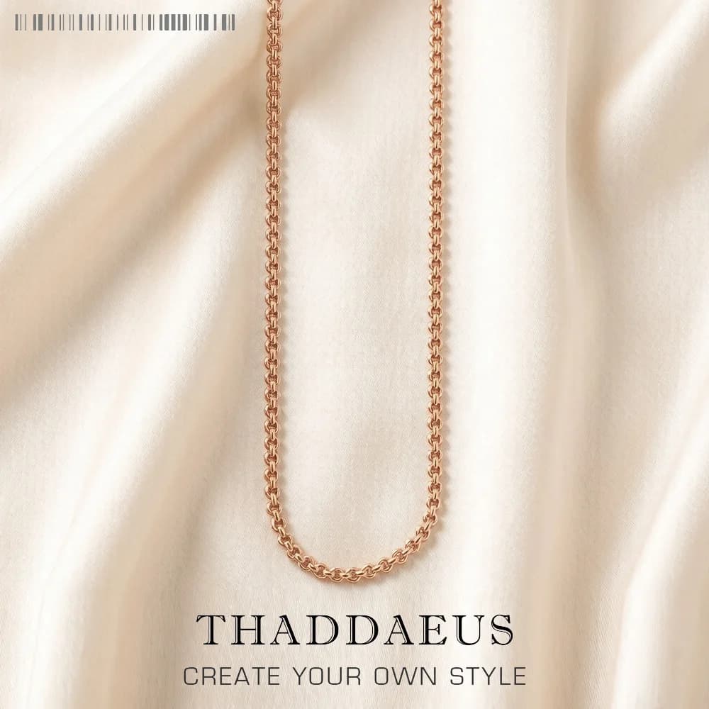 Collier chaîne Belcher rond, 2017 tout nouveau brin Bijoux de mode Style européen Bijoux en or Rose 