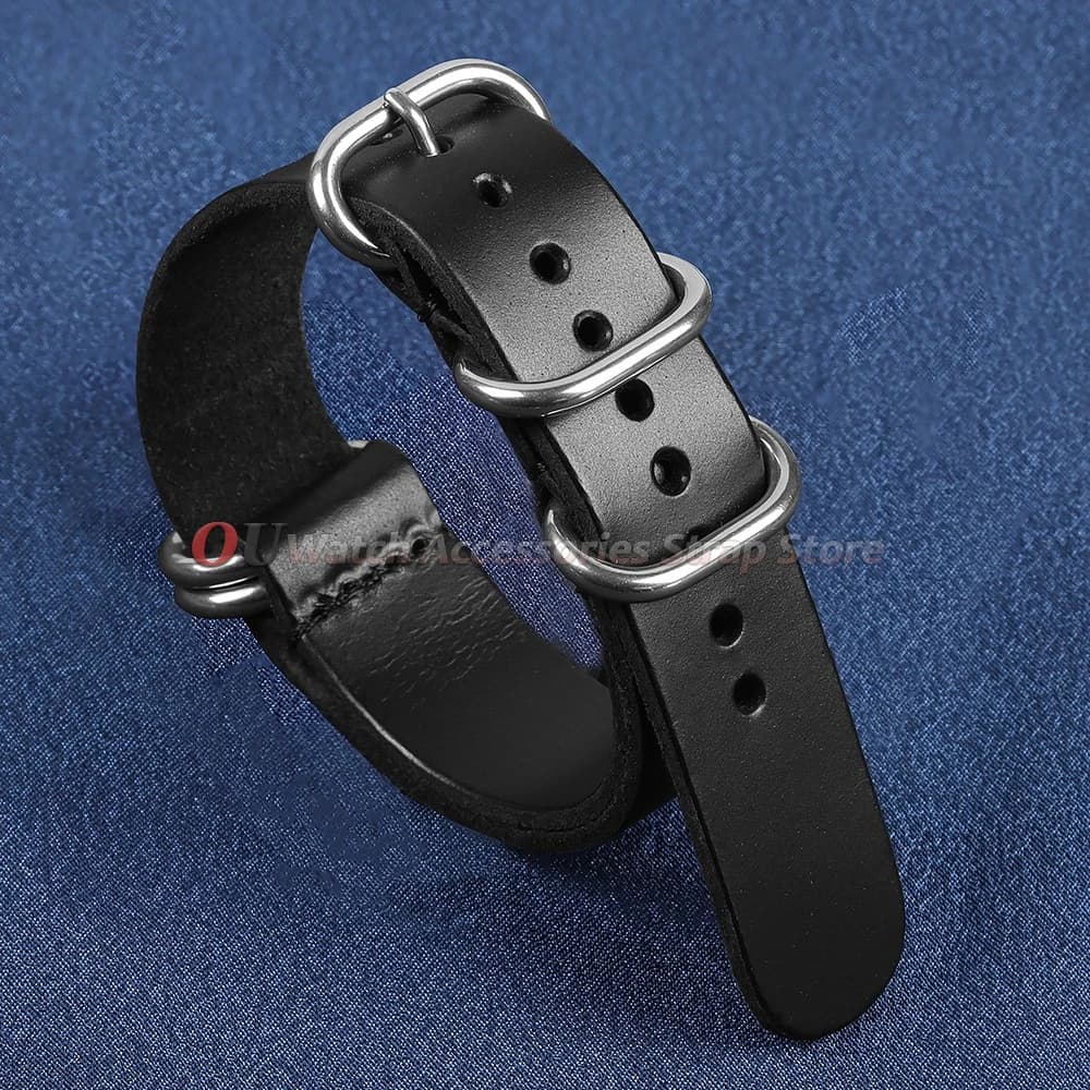 Bracelets de montre vintage en cuir véritable 18mm 20mm 22mm pour montre Seiko, accessoires de rempl