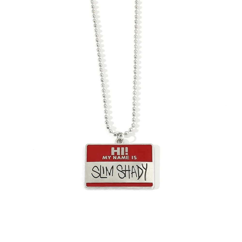 Pendentif collier Hip Hop tendance et polyvalent pour homme POTCET Eminem 2026 - Souvenir tendance p