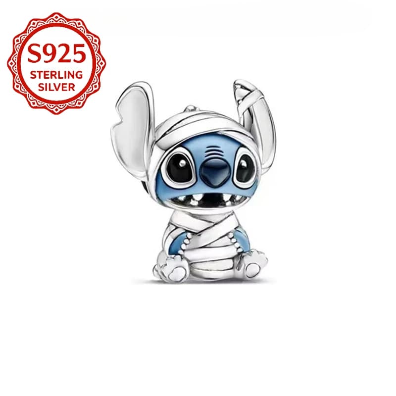 Nouveau 2026 Breloque Perle Pendentif en Argent 925, motif Stitch Dessin Animé Mignon, compatible av