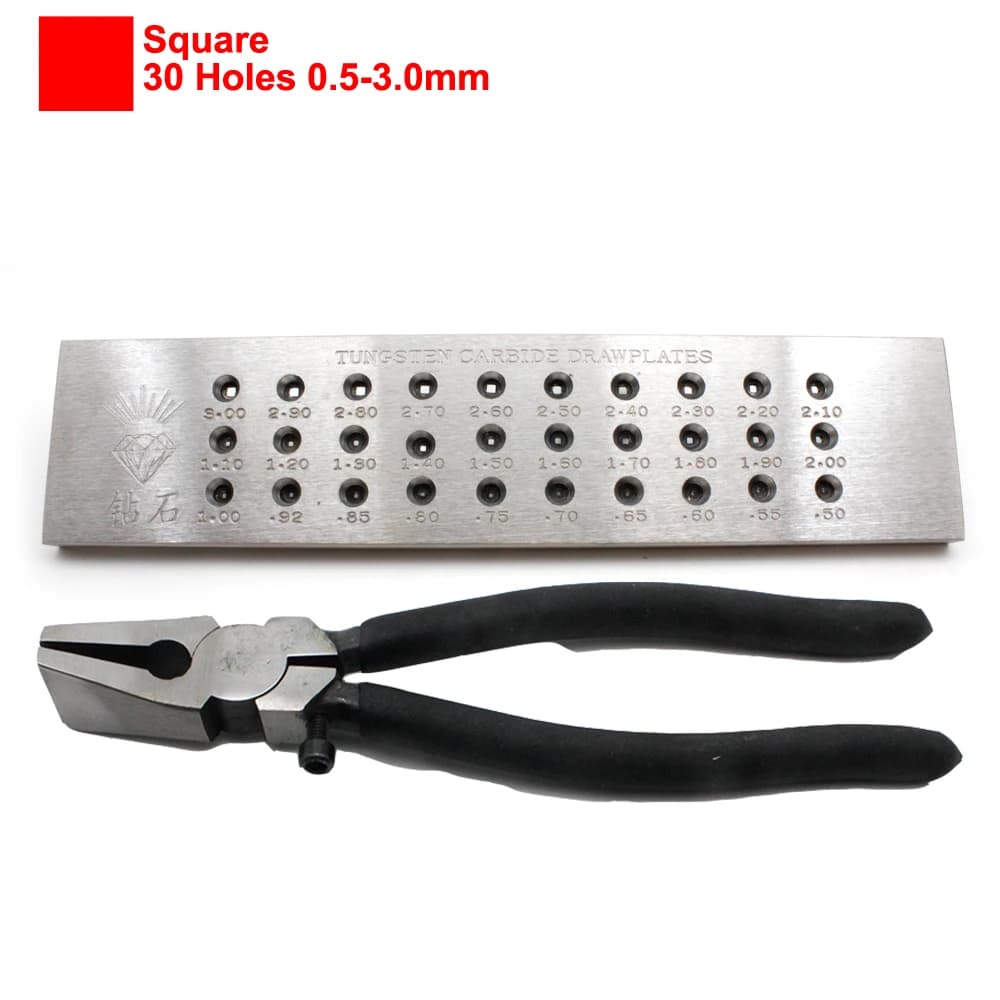 Plaques de proximité de fil Piazza, ensemble de pinces de traction pour bijoux, rectangle rond, hexa