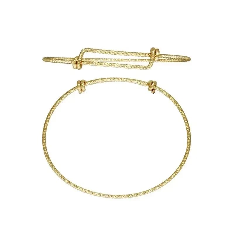 Bracelet réglable rempli d'or 14K, 7.0-8.5 pouces, 1.65mm, breloques Boho, vente en gros, Vintage, c