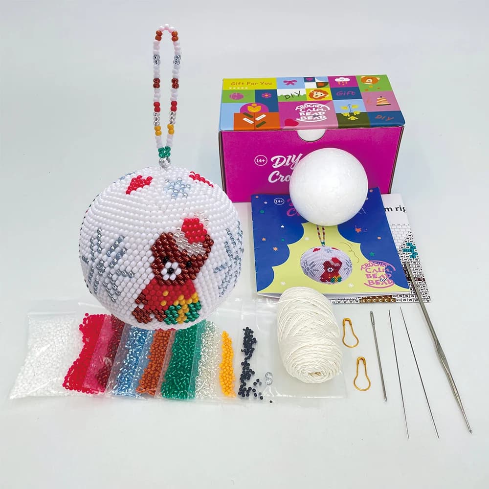 Kit de crochet perlé DIY Joy Sunday Novelty 2026, tous les matériaux et vidéo étape par étape, cadea