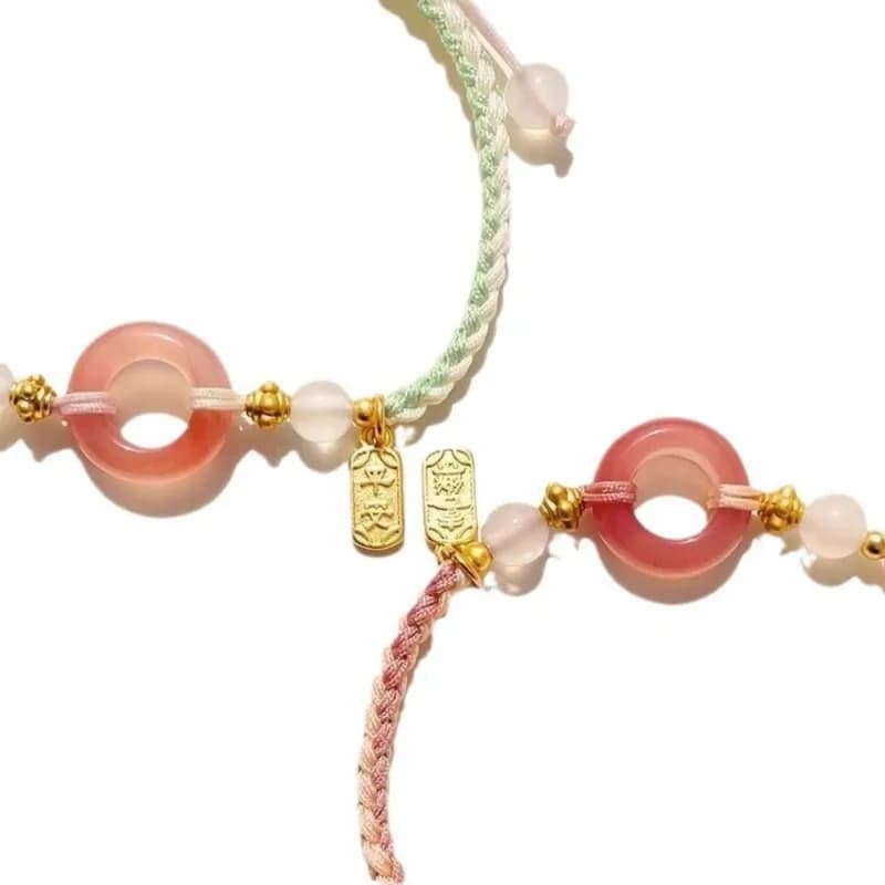 Bague en Agate de Jade naturel, Bracelet en calcédoine porte-bonheur, exquis, Sexy, pour jeunes fill