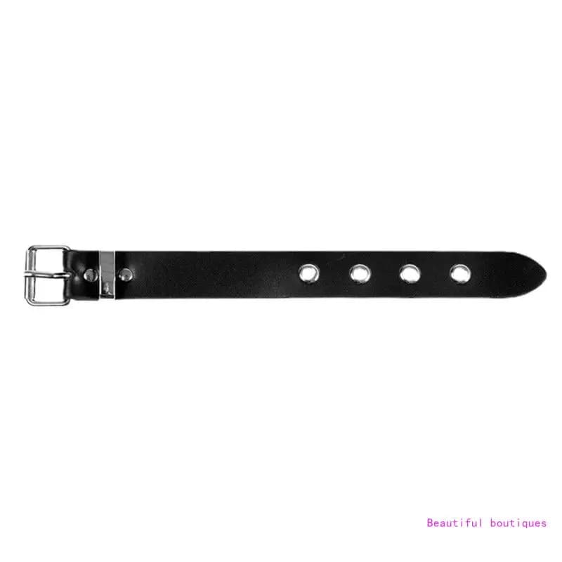 Bracelets Punk hommes femmes rétro Bracelet réglable poignet ceinture boucle manchette Bracelet pour