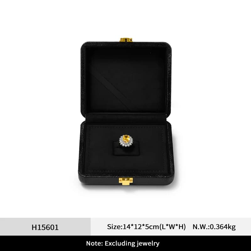 Coffret à bijoux en cuir Orilv, boîte de rangement de luxe légère pour bagues et colliers, boîte de 