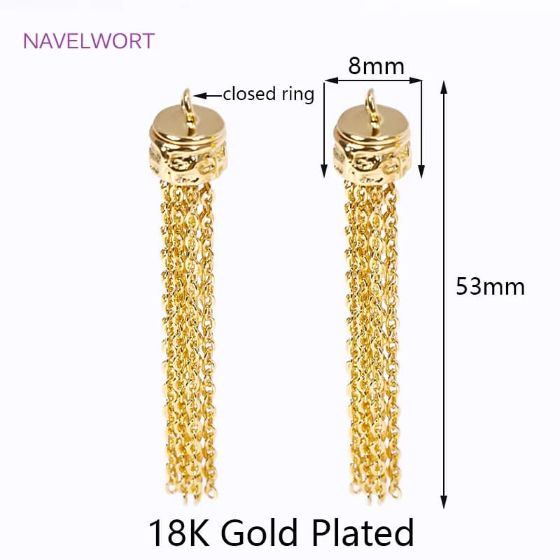Charms pompon en laiton plaqué or 18 carats pour boucles d'oreilles, pendentif pompon bricolage, bij