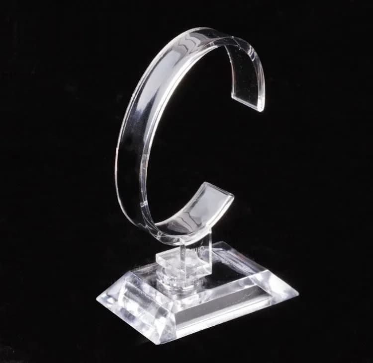 Présentoir de montre transparent, anneau en C, support transparent, présentoir de comptoir, accessoi