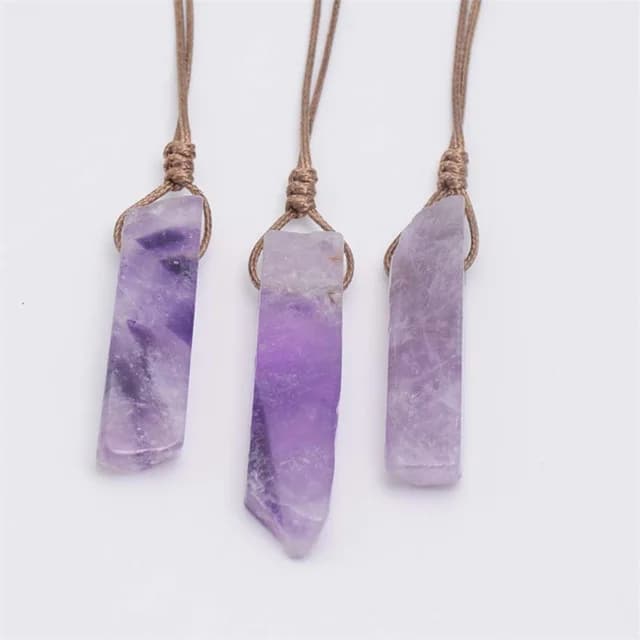 Collier en Pierre Naturelle pour Femme, Bijou de Guérison, Clip, Reiki, Chakra, Gemmes, Quartz, Lapi