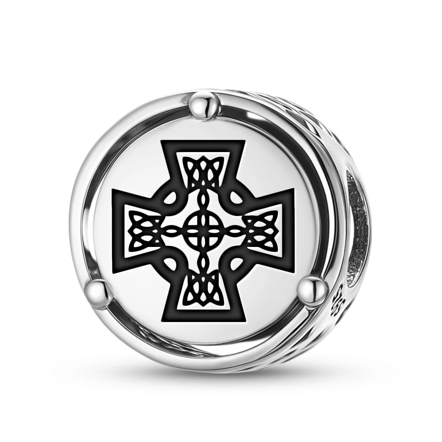 Breloque avec symbole en argent Sterling 925, croix celtique, adaptée au Bracelet Original, accessoi
