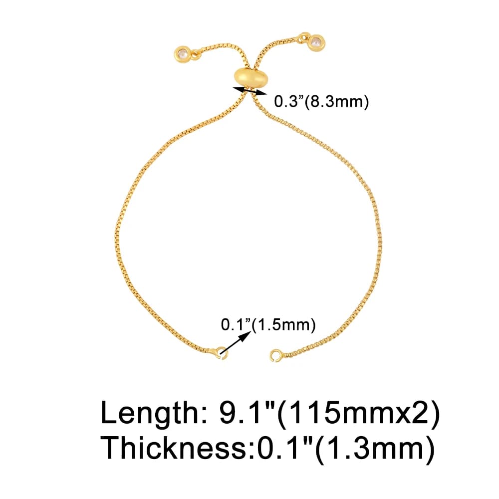 OCESRIO – Bracelet en cuivre plaqué or, chaîne en corde, fait à la main, vente en gros, fournitures 