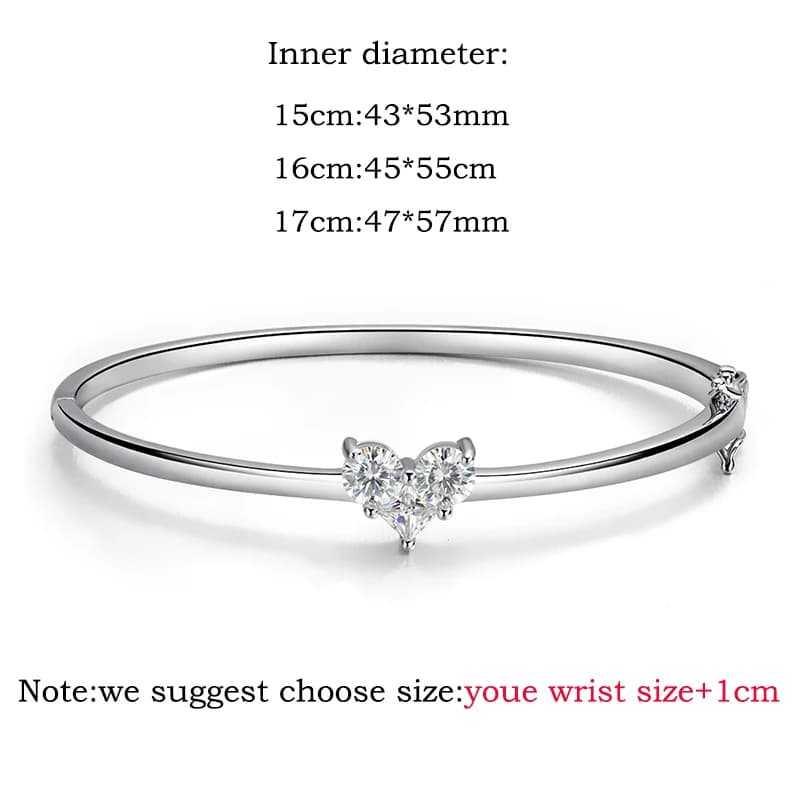 Smyoue 14K plaqué certifié tous les bracelets Moissanite pour les femmes gemmes laboratoire diamant 