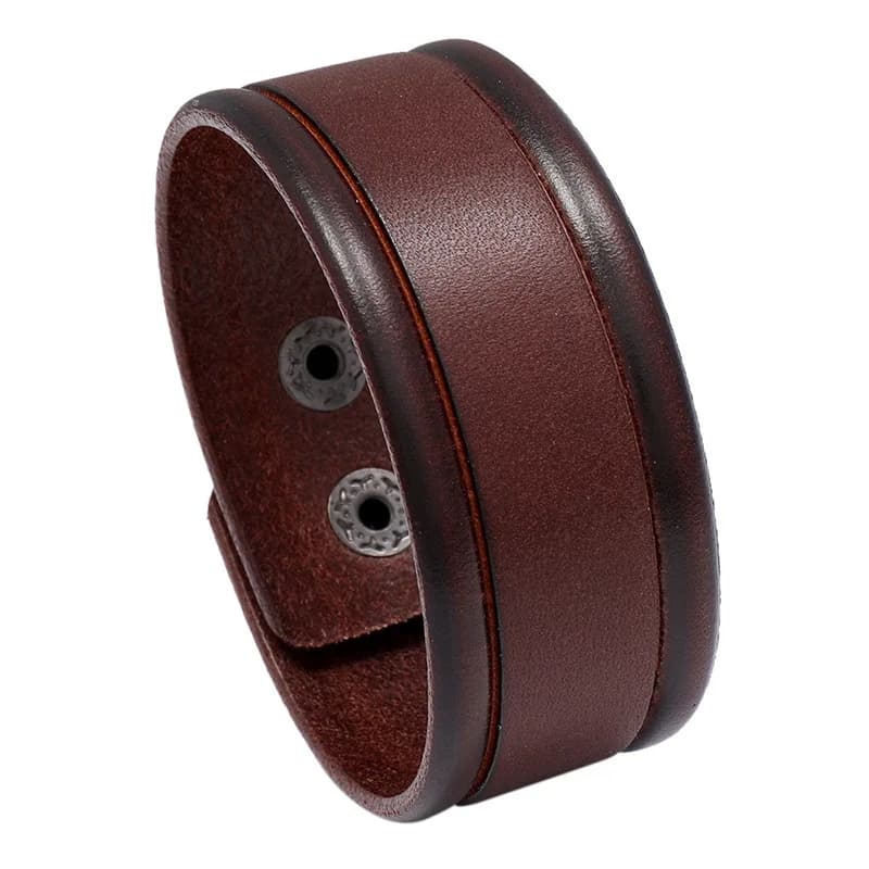 Bracelet en cuir rétro pour hommes, Simple et décontracté, Style Punk, chaîne à main, unisexe, forme