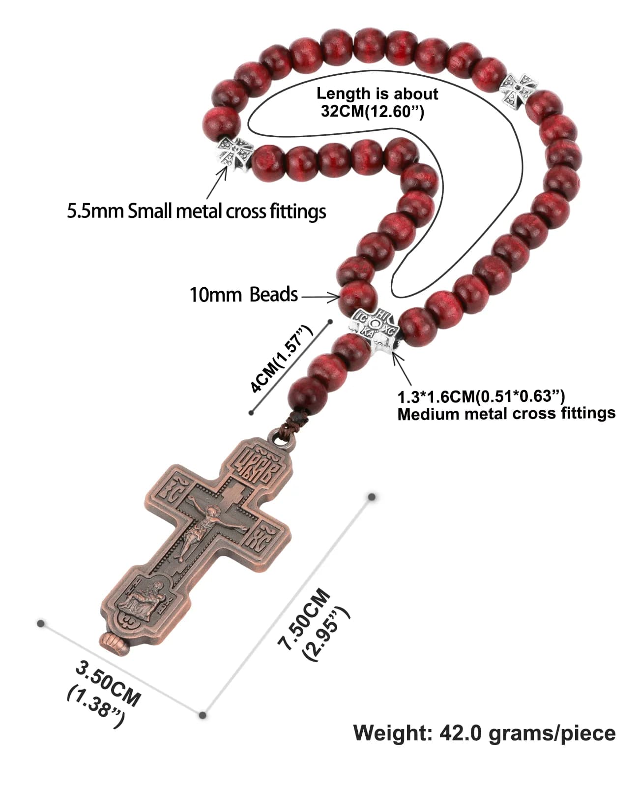 Collier croix sainte vierge marie tendre jésus, corde tressée orthodoxe orientale russe, chaîne de p