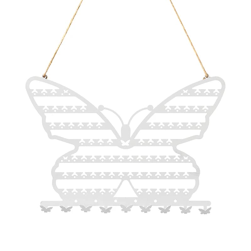 Porte-bijoux mural en forme de papillon-support suspendu à bijoux pour colliers, boucles d'oreilles,