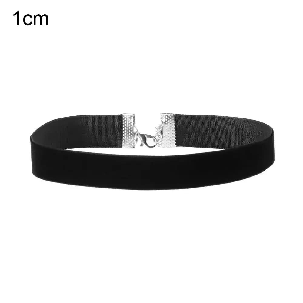 Collier ras du cou en velours pour femme, classique, vintage, réglable, ruban noir, bijoux de déclar