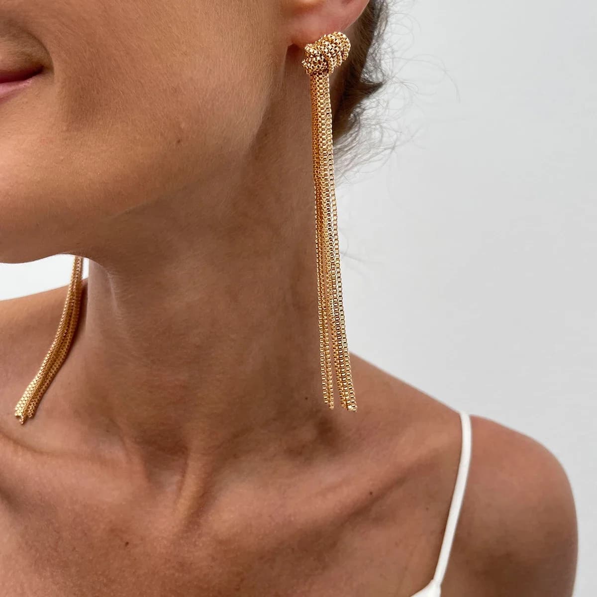 2025 bijoux de mode longue gland serpent chaîne cou colliers chaînes unies longue chaîne or multicou