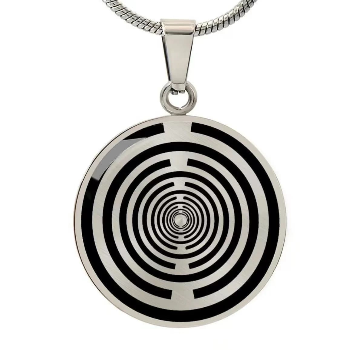 Telsa yanhovsky MWO-Collier Pendentif de Méditation Yoga, Bijoux en Argent, Document à la Mode