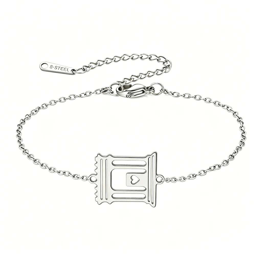 Bracelet ajustable en corde tressée avec pendentif charme du Temple Saint, tradition juive, Bait HaM