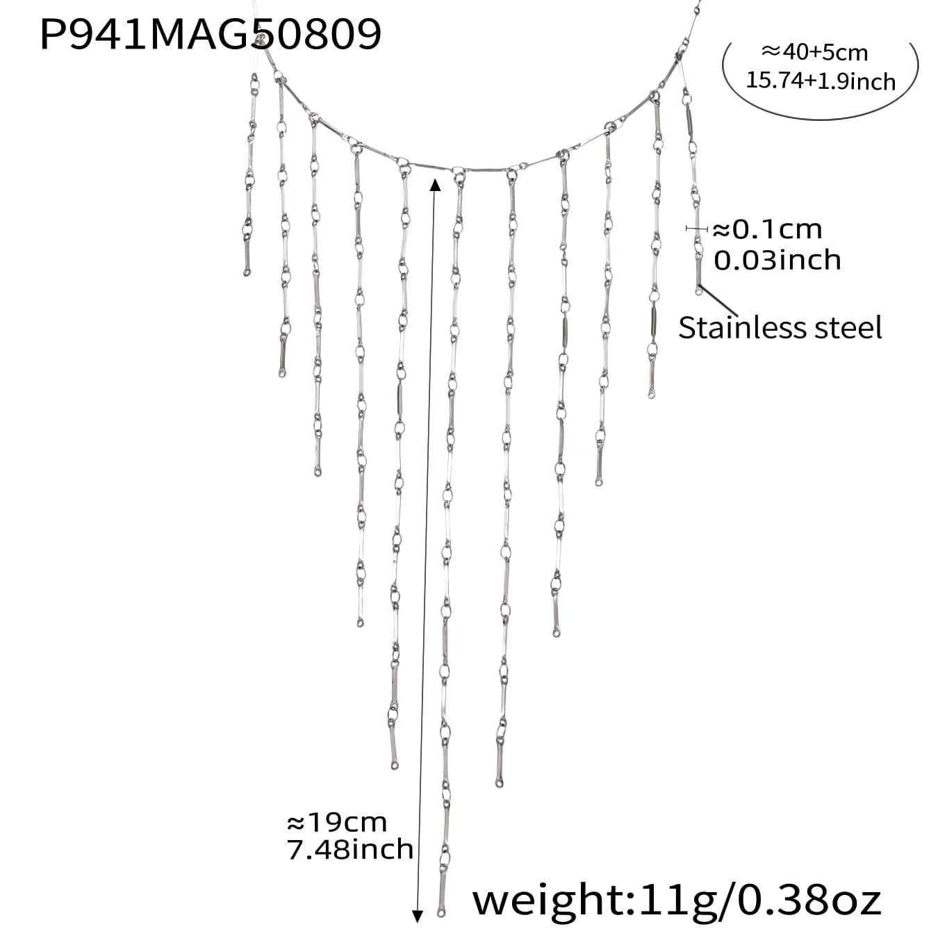 Collier à franges en cascade pour femmes, plaqué or 18 carats, imperméable, ne ternit pas, longs pom