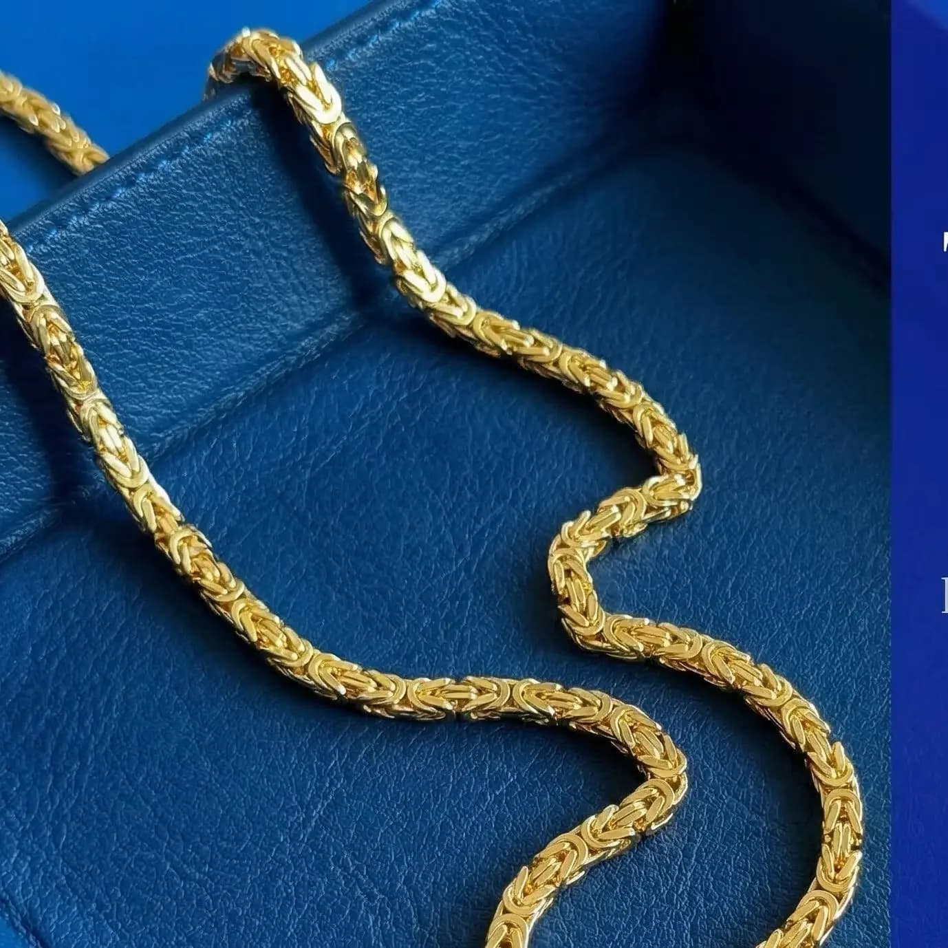 Xukim Bijoux de mode Chaîne byzantine en or Kejsarlänk Kejsarlank Kejsarlånk Bracelet et collier en 