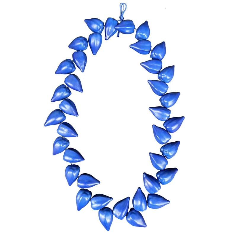 Collier rouge Ula Fala Lei Jey Uso de Roman Reigns, collier bleu fait main, cadeau culturel polynési