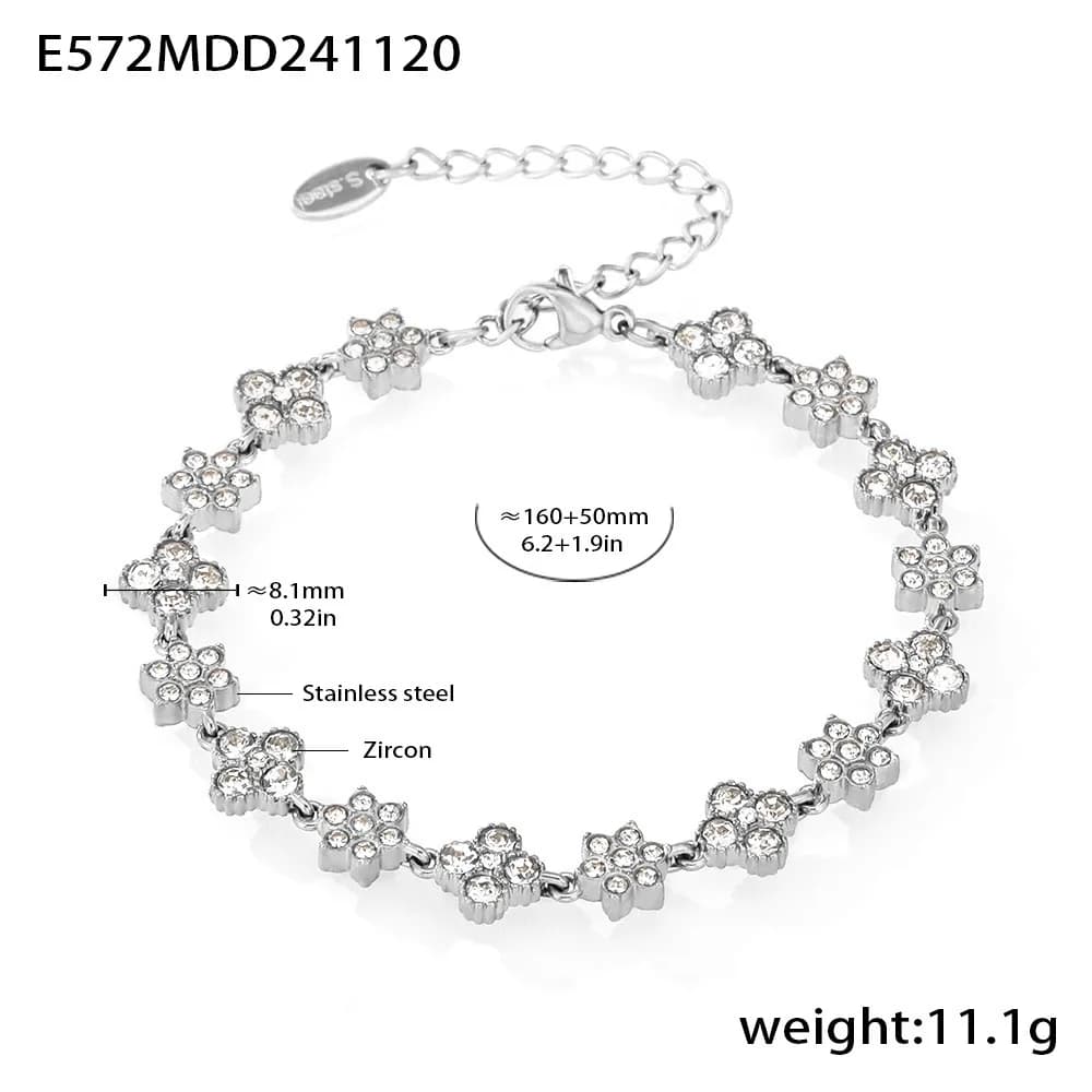 Amaiyllis-Bracelet Carré Long de Luxe observateur en Or 18K, Bijoux de Poignet Cubains à la Mode Hip