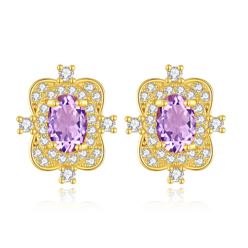 Boucles d'oreilles grenat en argent Sterling S925 pour femmes, boucles d'oreilles de luxe en pierre 
