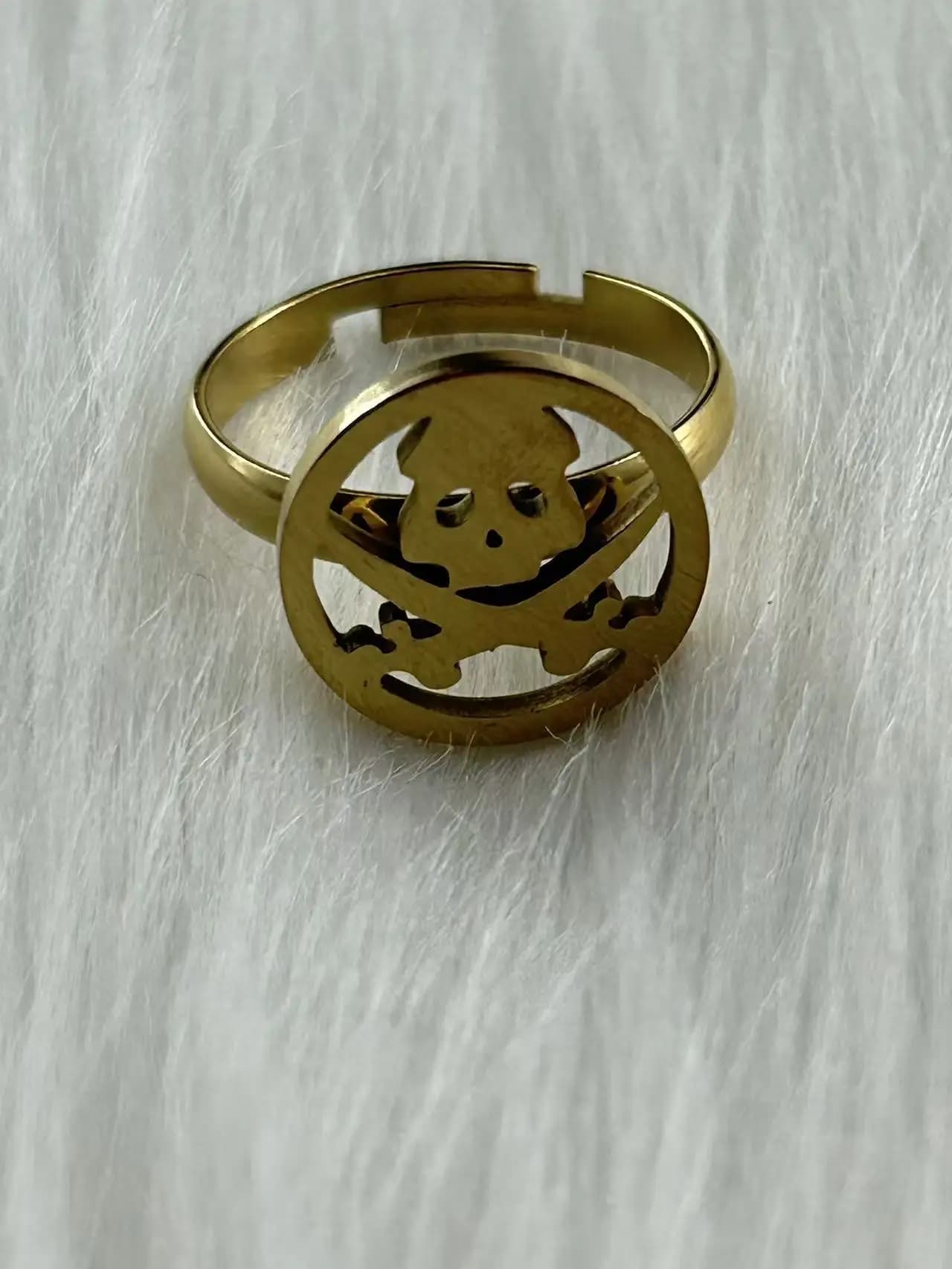 Bague tête de mort pour hommes, bijoux punk personnalisés, bague rétro européenne et américaine, ven