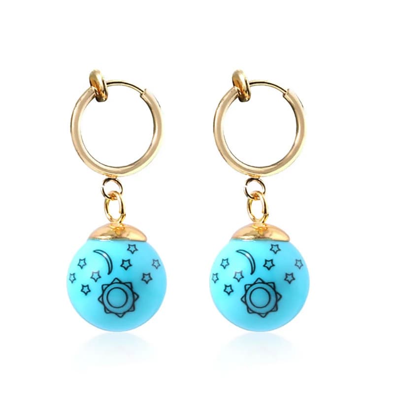 Collier Anime les sept péchés capitaux, Elizabeth Liones, pendentif, boucles d'oreilles, Clip d'orei