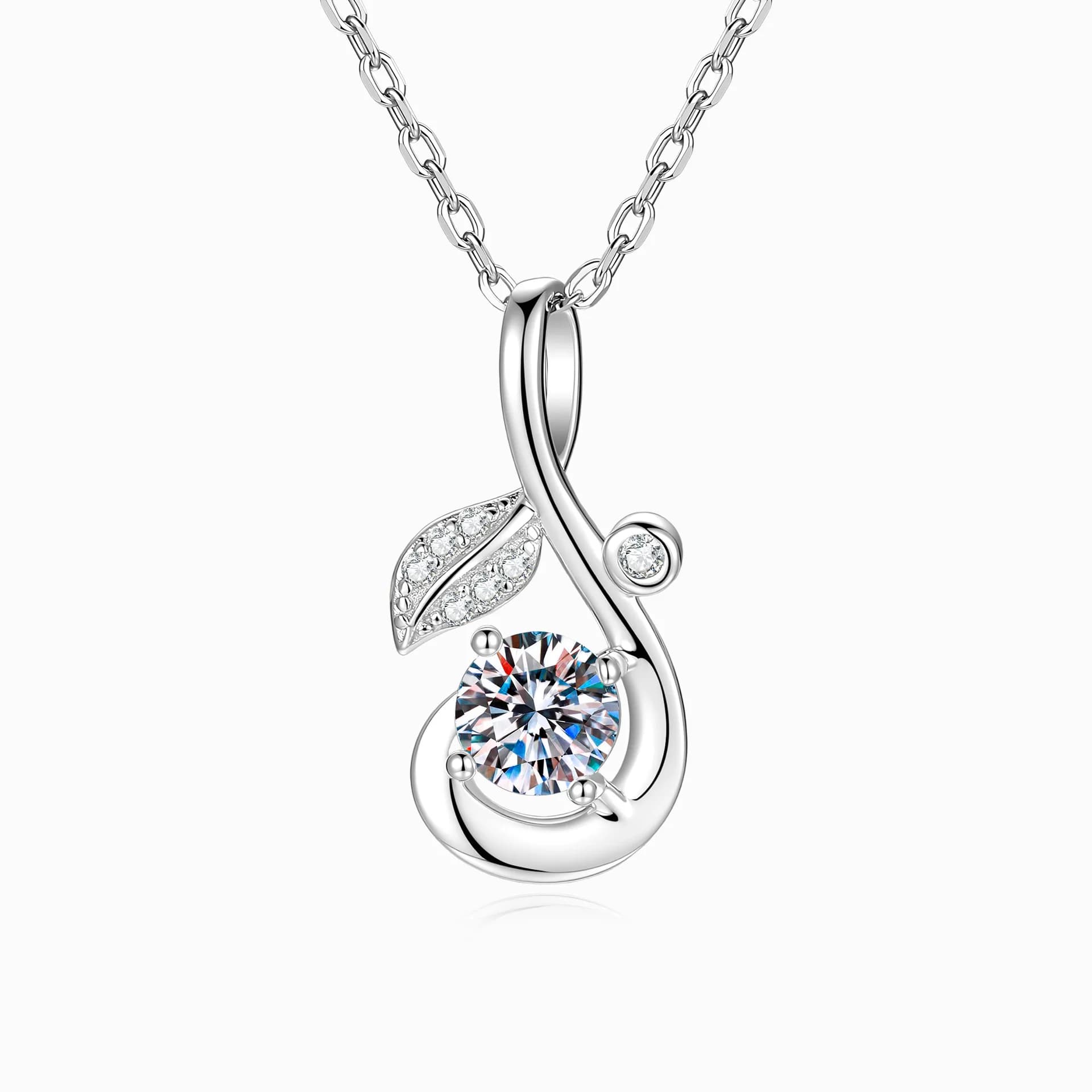 Collier Note de Musique, Bijou Abordable de Luxe Léger, Chaîne Simple Feuille pour Clavicule, Cadeau